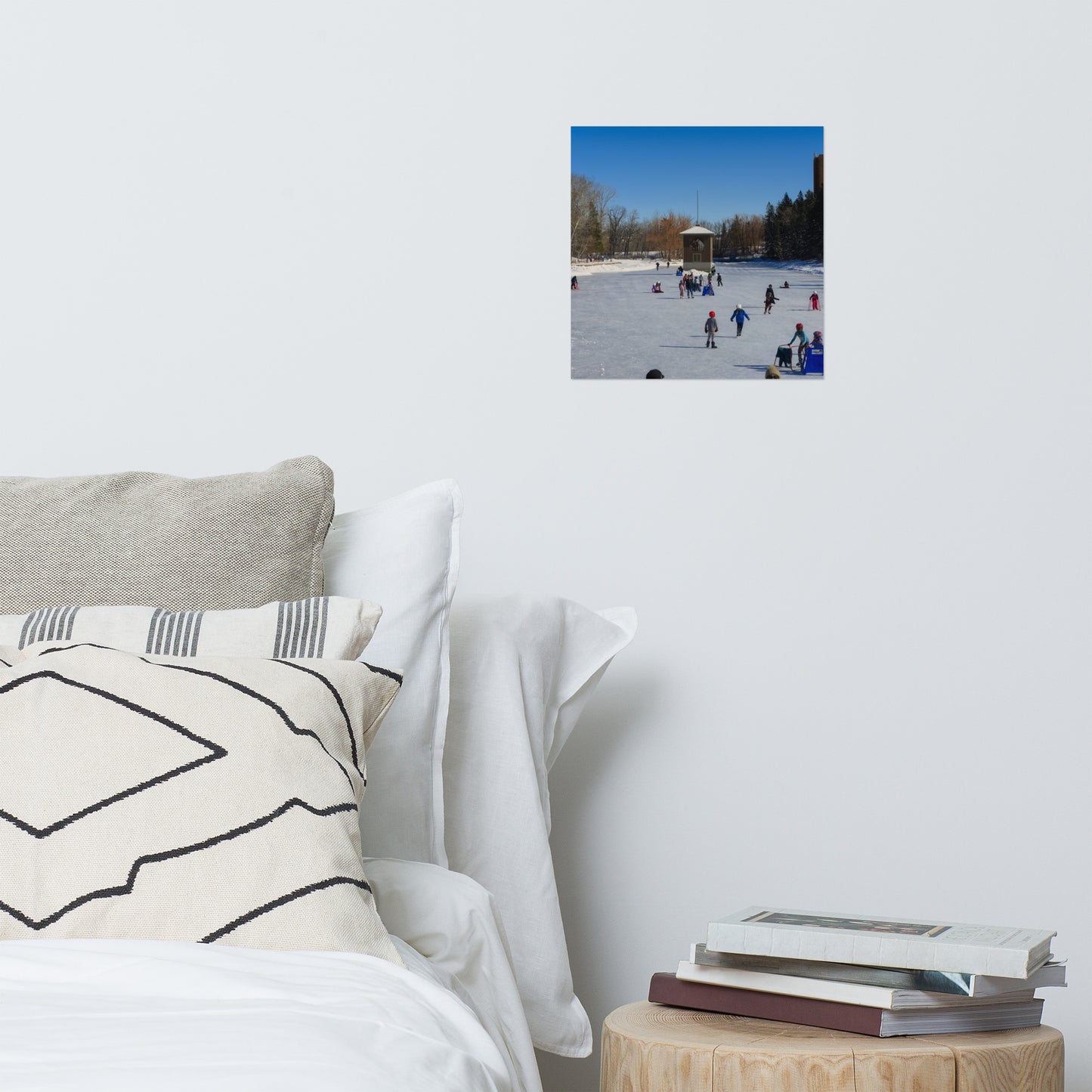 Lustre Poster Print - Bowness Park Lagoon Winter