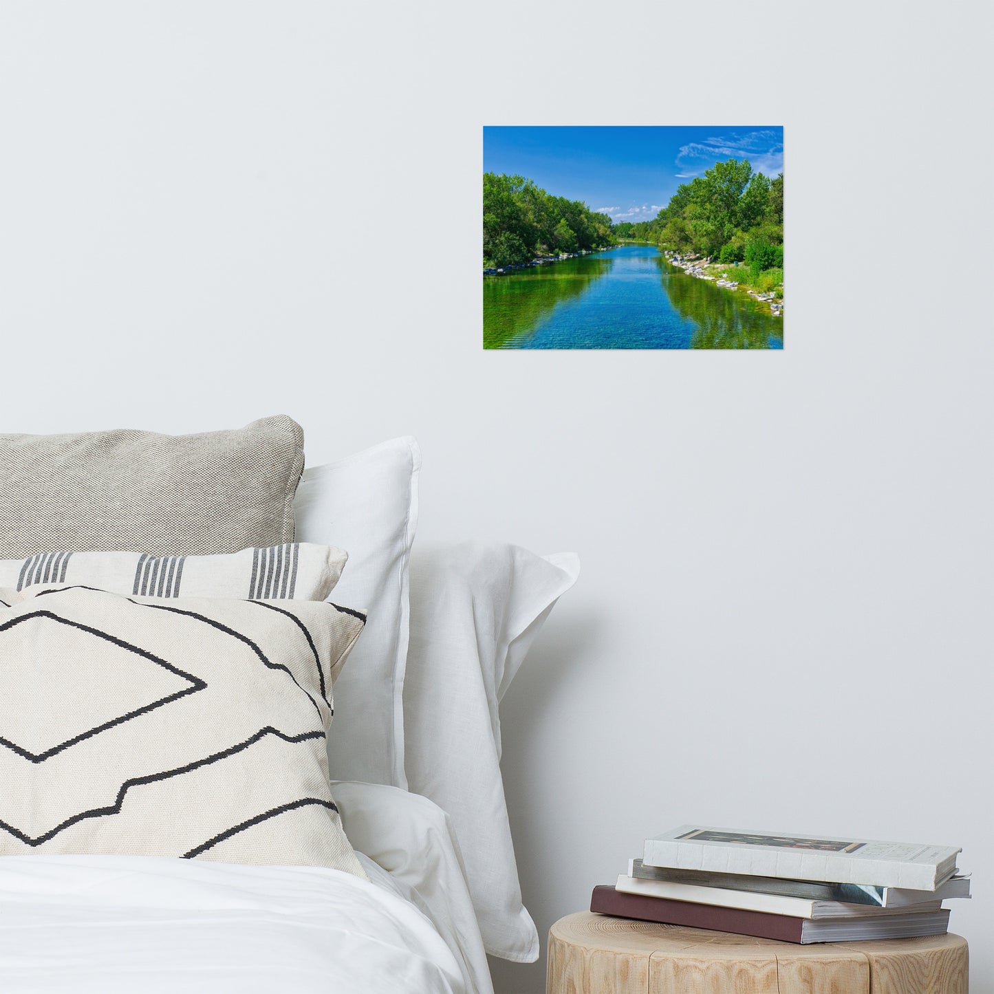 Lustre Poster Print - Bow River South Prince's Island Park HDR