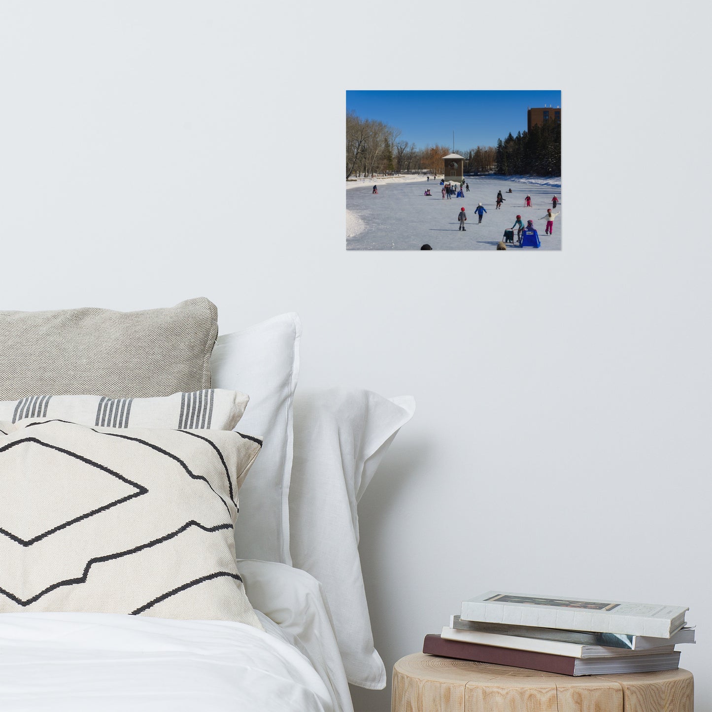Lustre Poster Print - Bowness Park Lagoon Winter