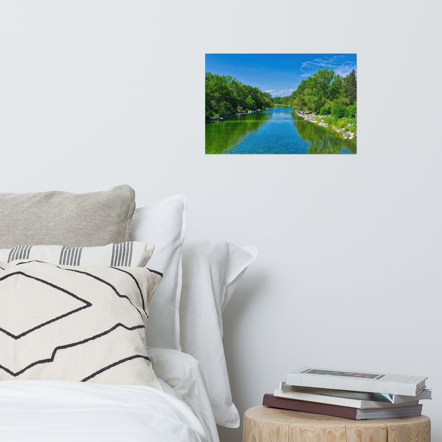 Lustre Poster Print - Bow River South Prince's Island Park HDR
