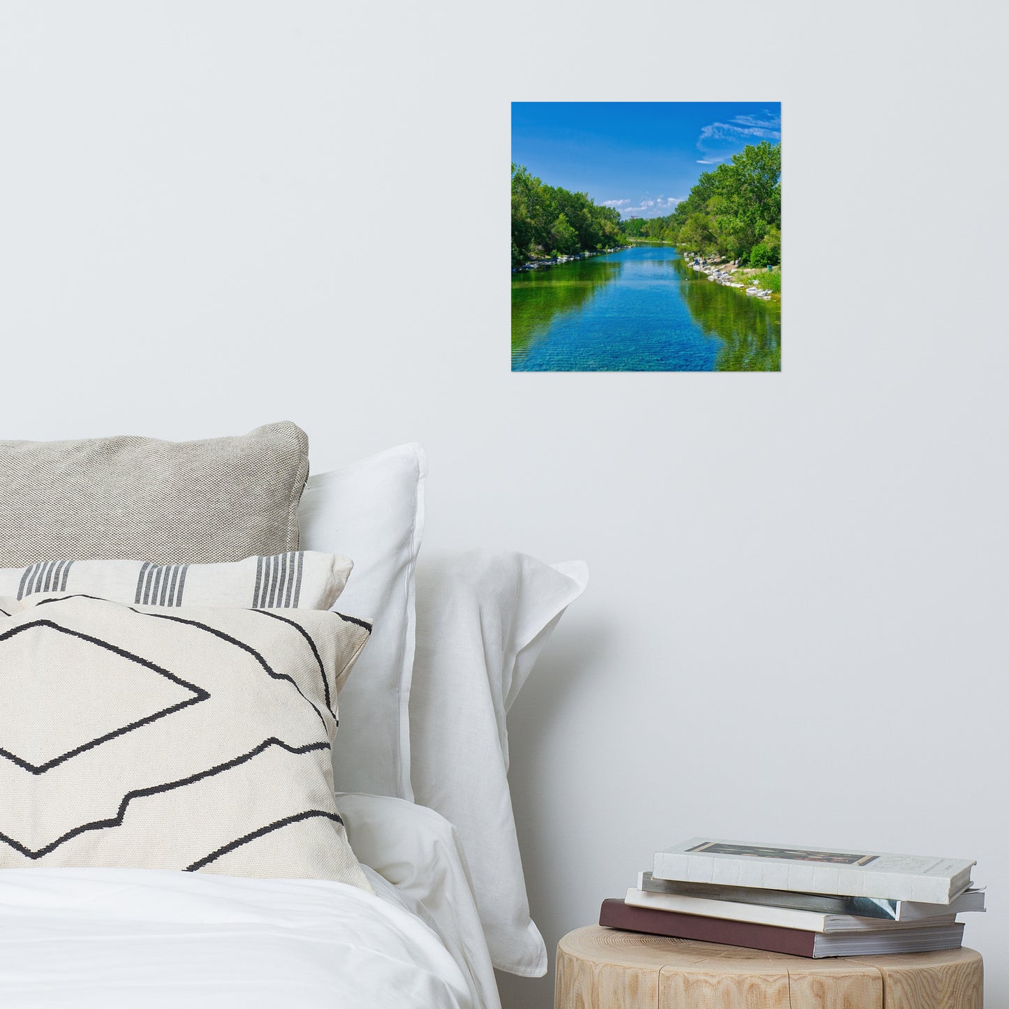 Lustre Poster Print - Bow River South Prince's Island Park HDR
