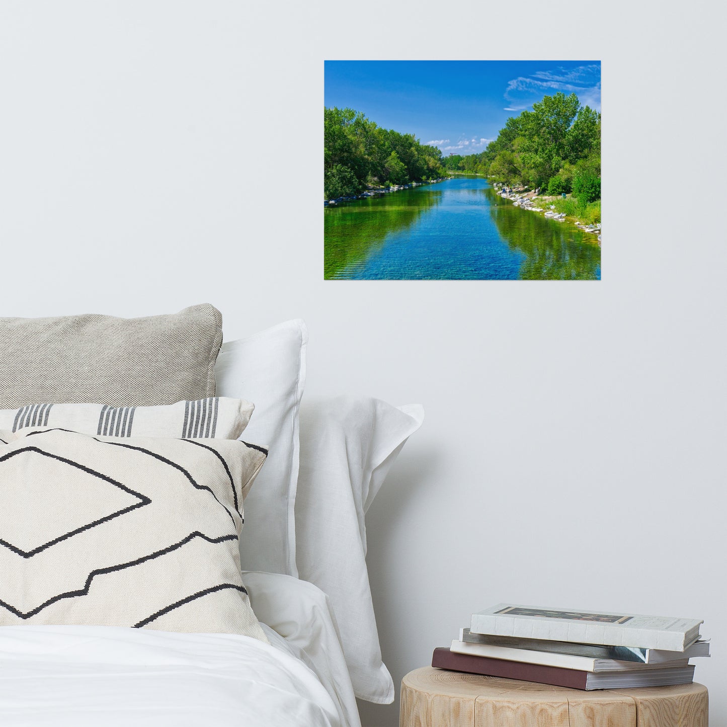 Lustre Poster Print - Bow River South Prince's Island Park HDR