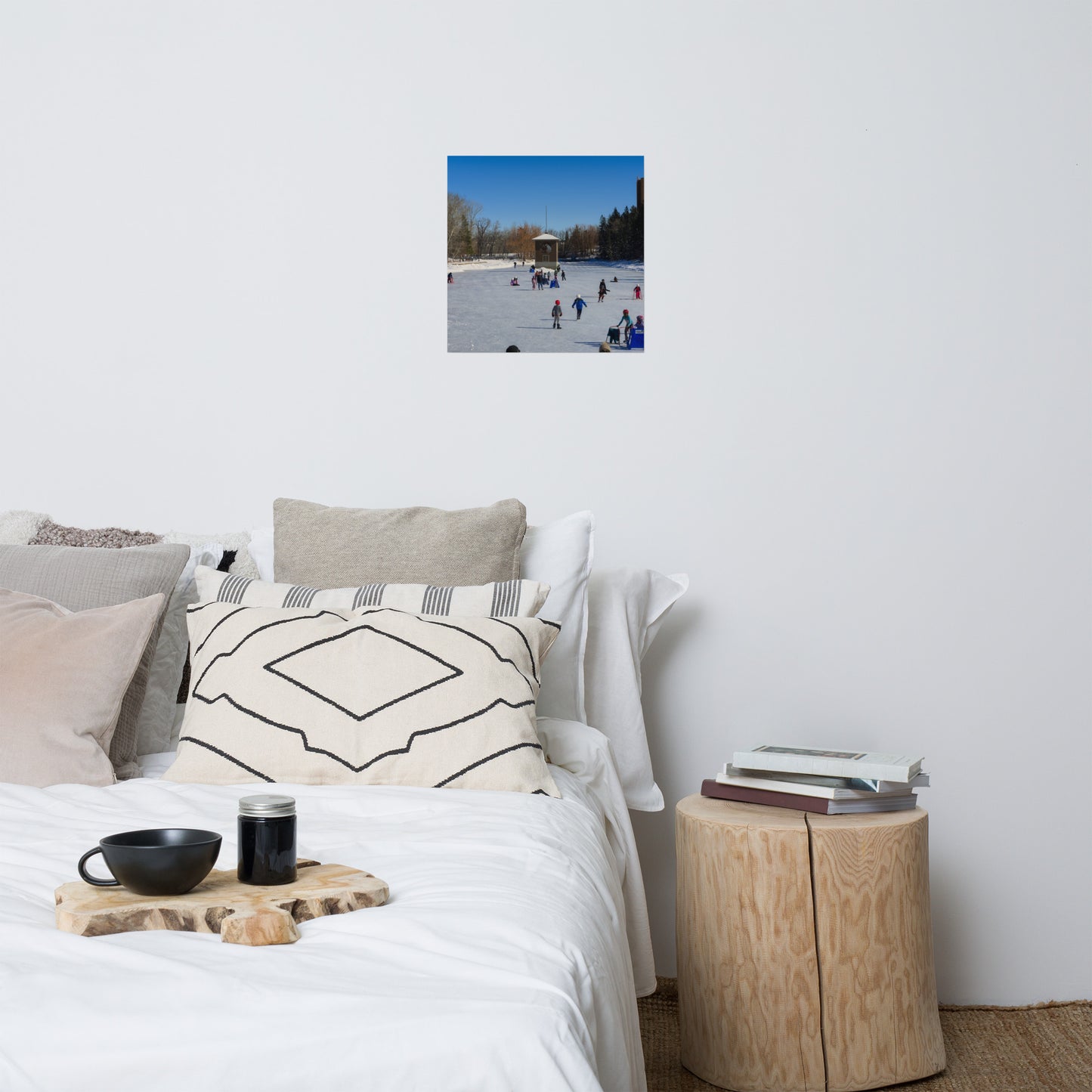 Lustre Poster Print - Bowness Park Lagoon Winter