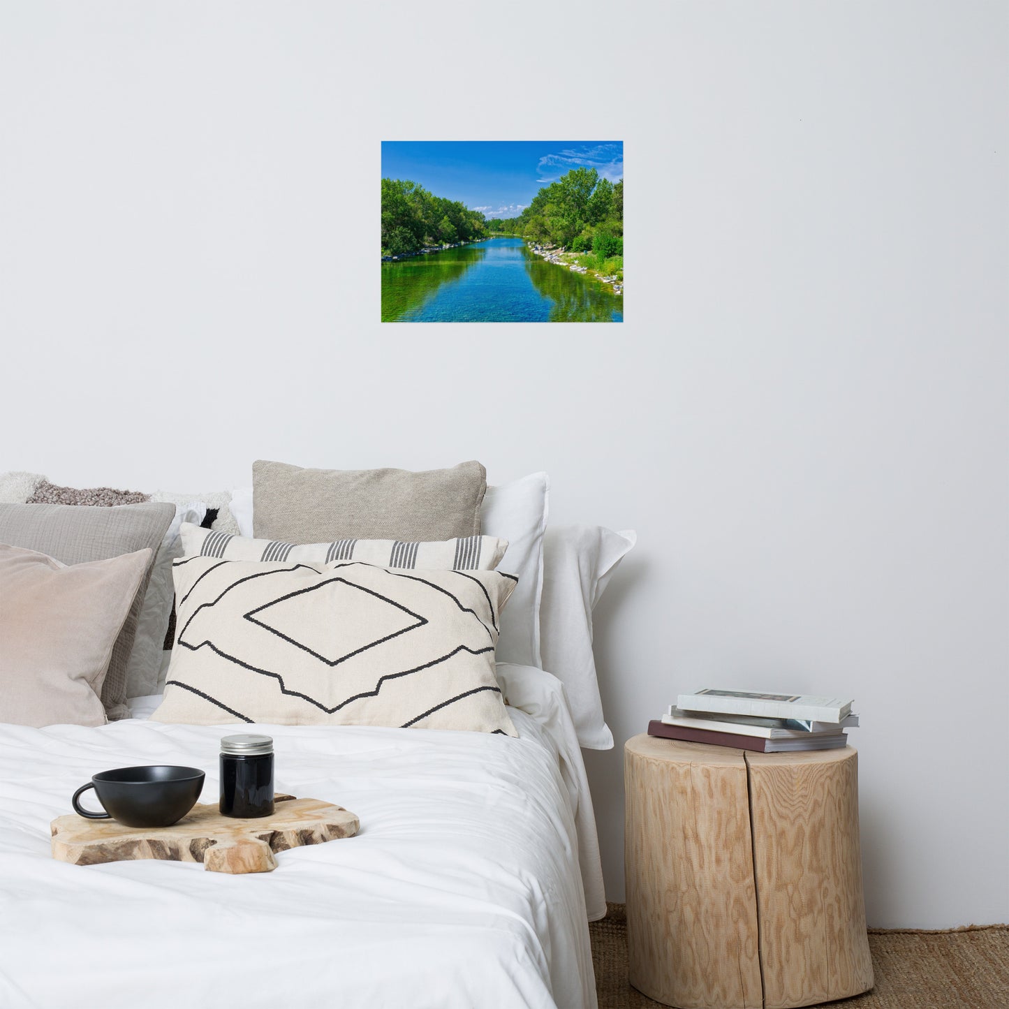 Lustre Poster Print - Bow River South Prince's Island Park HDR