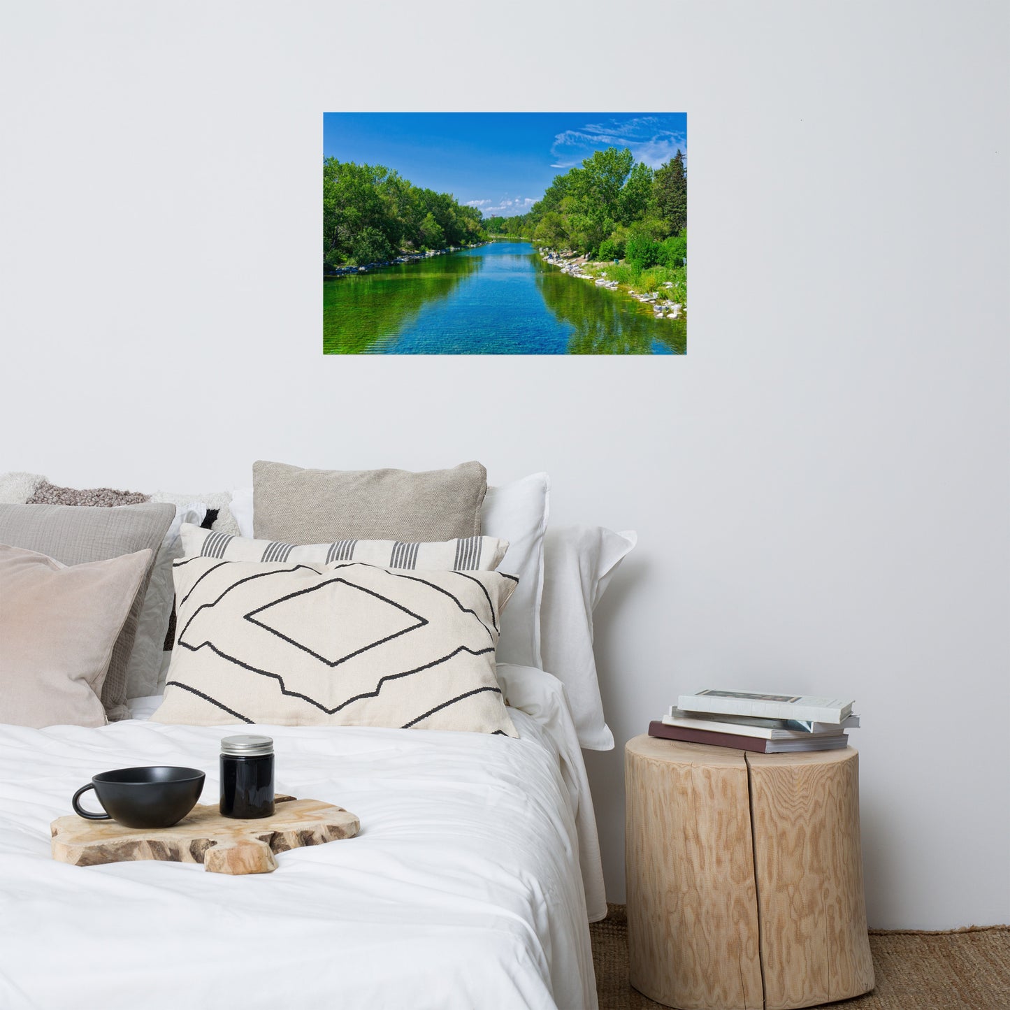 Lustre Poster Print - Bow River South Prince's Island Park HDR