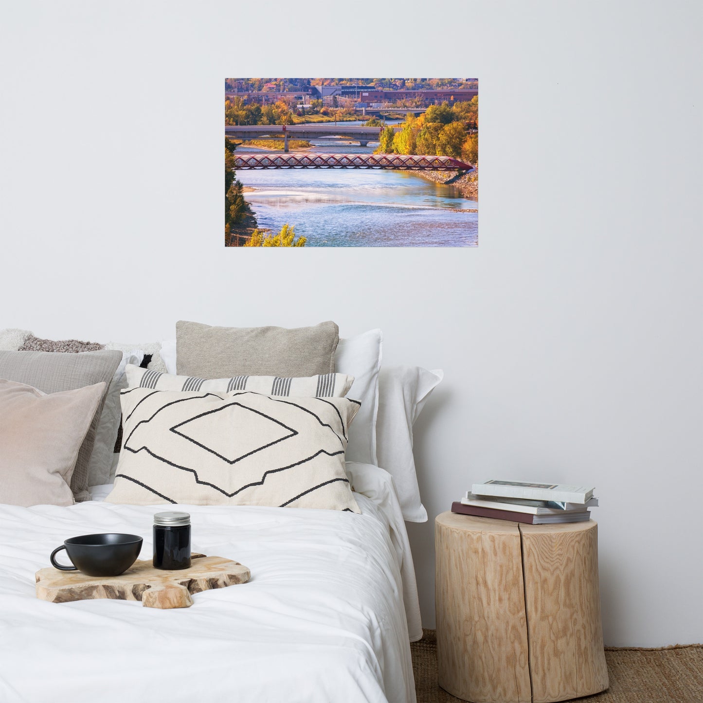Lustre Poster Print - Peace Bridge McHugh Bluff Fall
