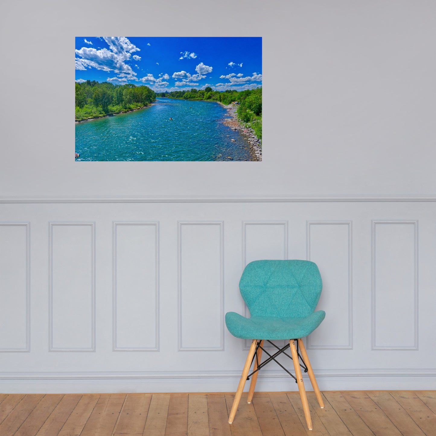 Lustre Poster Print - Prince's Island Park Bow River HDR