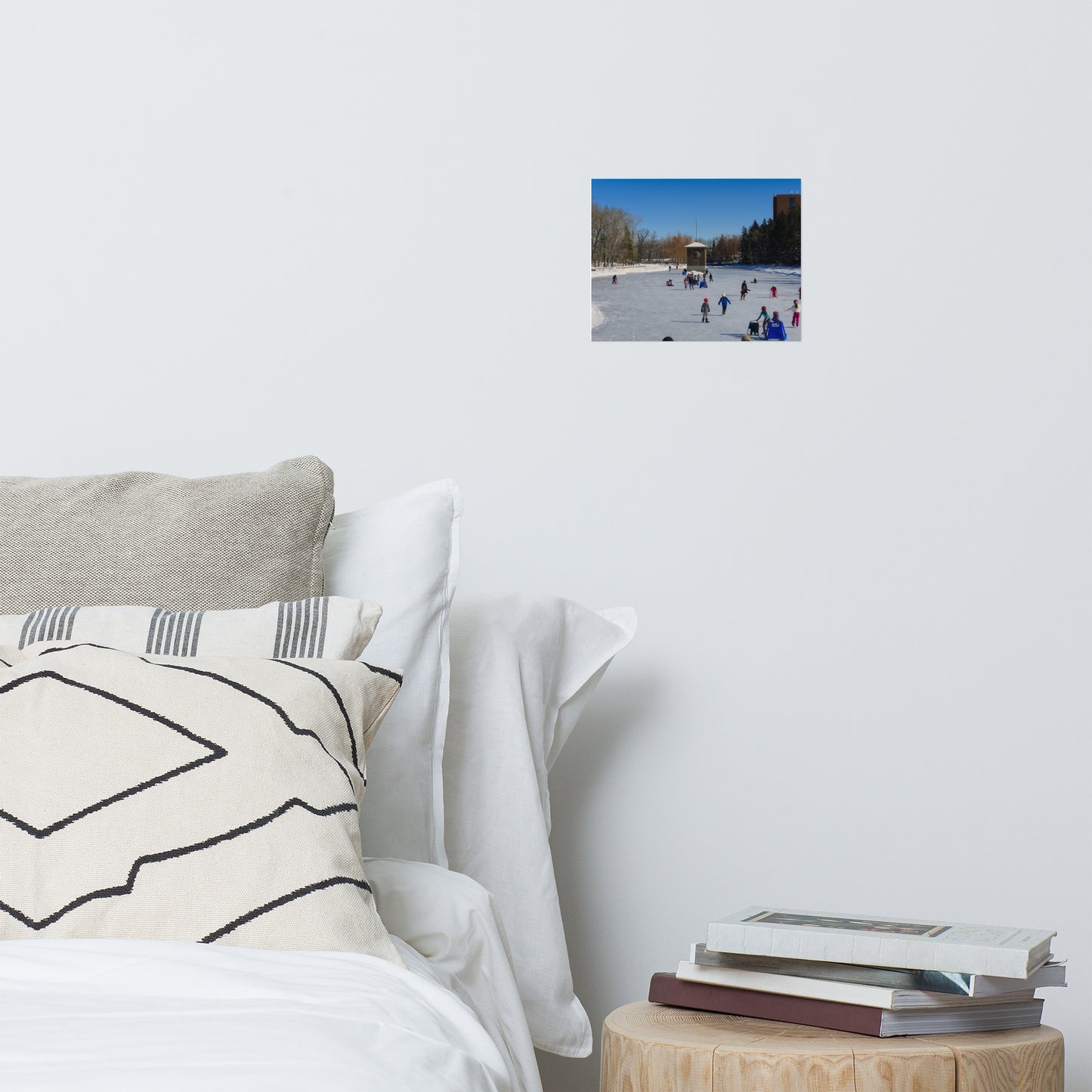 Lustre Poster Print - Bowness Park Lagoon Winter