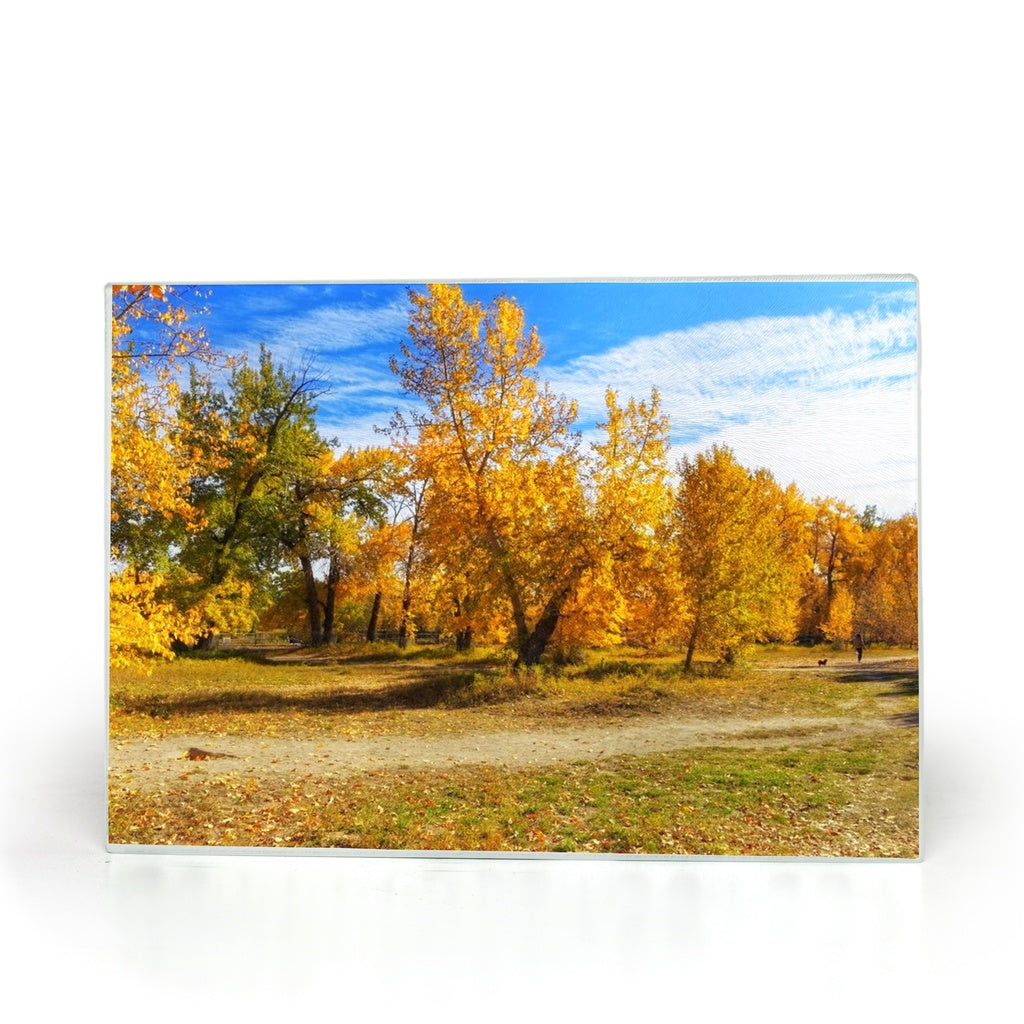 Glass Cutting Boards - Sue Higgins Park Fall