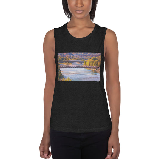 Ladies’ Muscle Tank - Peace Bridge McHugh Bluff Fall