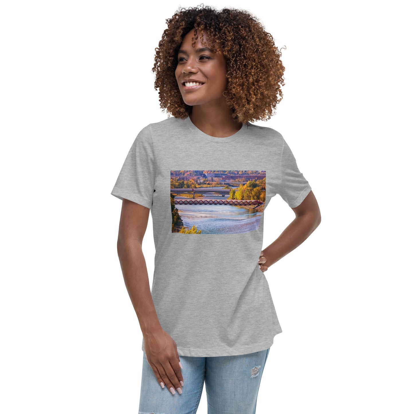 Women's Relaxed T-Shirt - Peace Bridge McHugh Bluff Fall