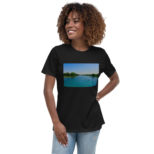Women's Relaxed T-Shirt - Bow River George C. King Bridge