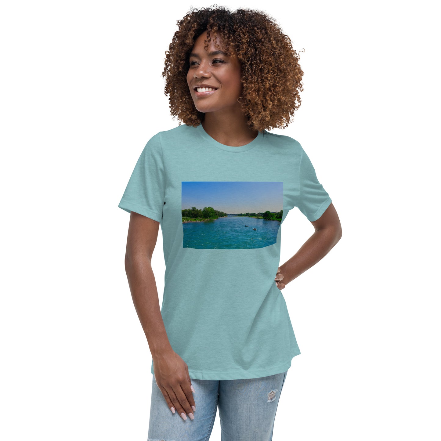 Women's Relaxed T-Shirt - Bow River George C. King Bridge