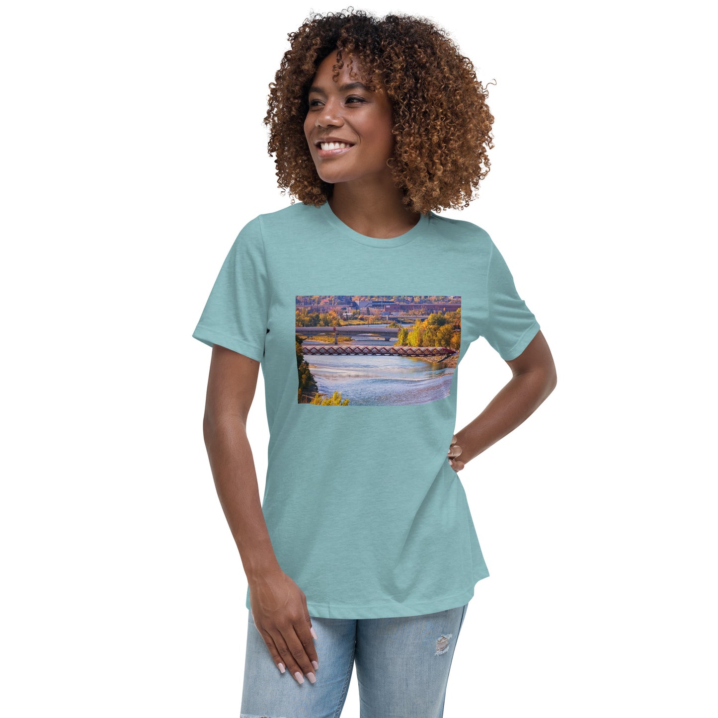 Women's Relaxed T-Shirt - Peace Bridge McHugh Bluff Fall