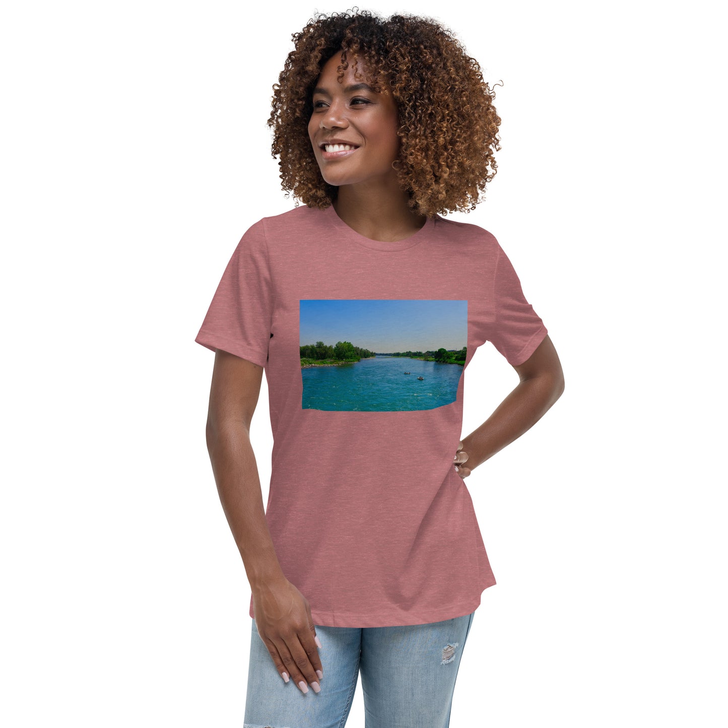 Women's Relaxed T-Shirt - Bow River George C. King Bridge