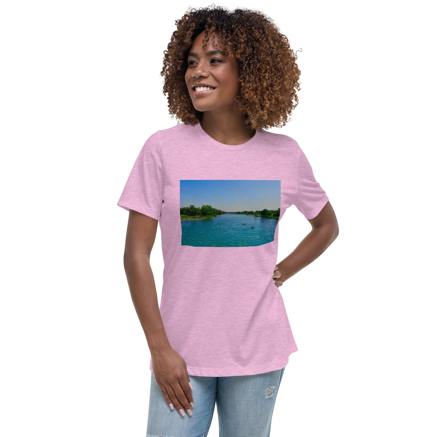Women's Relaxed T-Shirt - Bow River George C. King Bridge