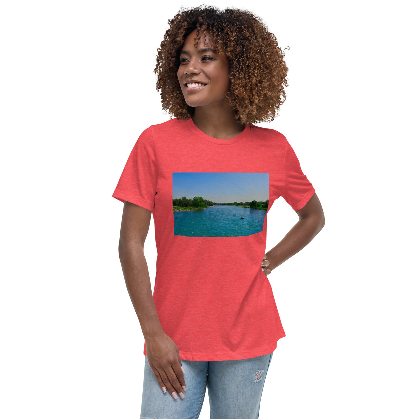 Women's Relaxed T-Shirt - Bow River George C. King Bridge