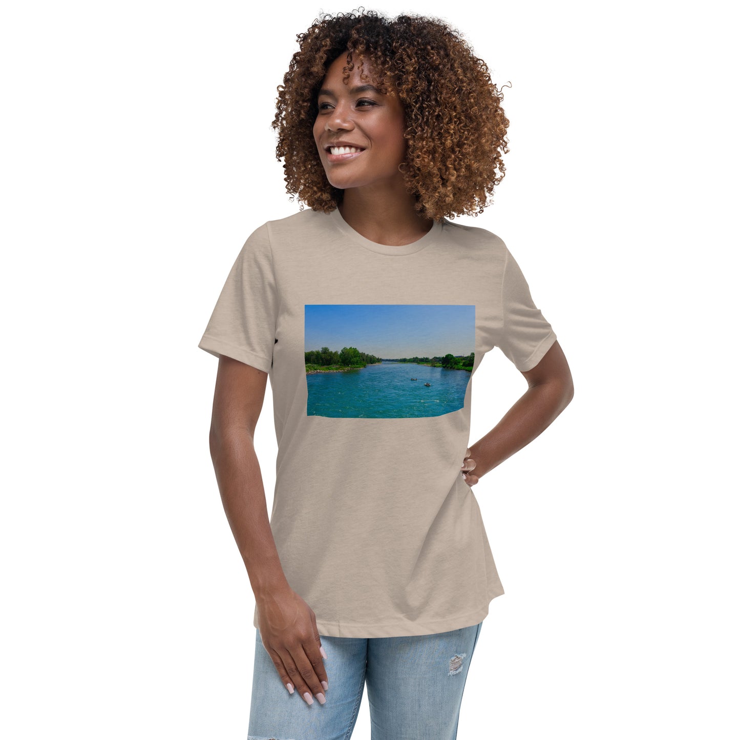 Women's Relaxed T-Shirt - Bow River George C. King Bridge