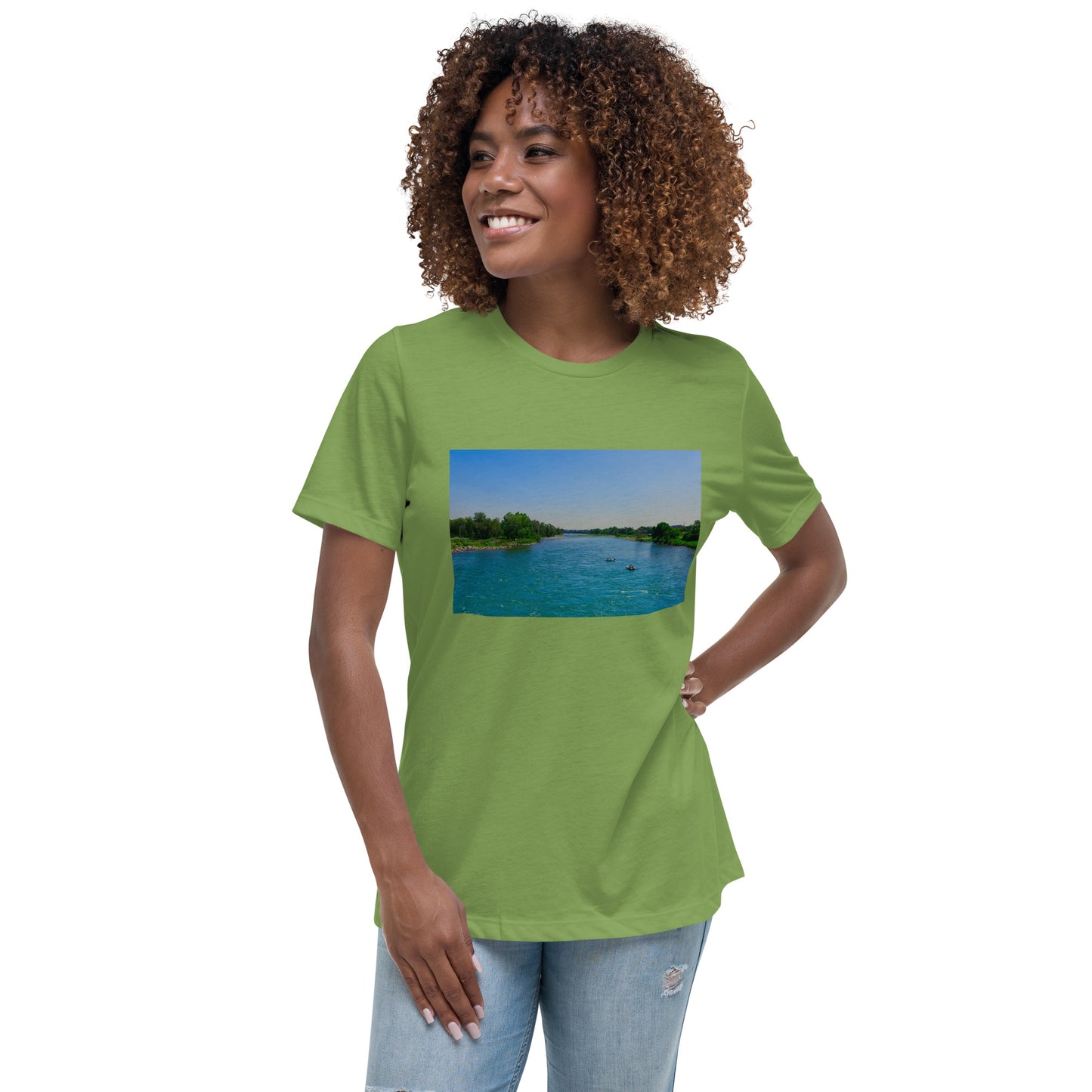 Women's Relaxed T-Shirt - Bow River George C. King Bridge