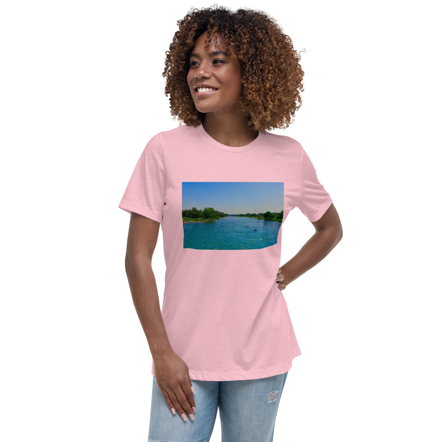 Women's Relaxed T-Shirt - Bow River George C. King Bridge