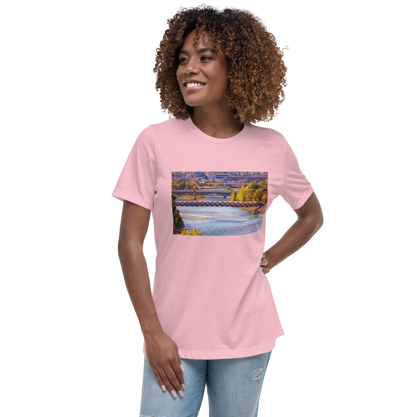 Women's Relaxed T-Shirt - Peace Bridge McHugh Bluff Fall