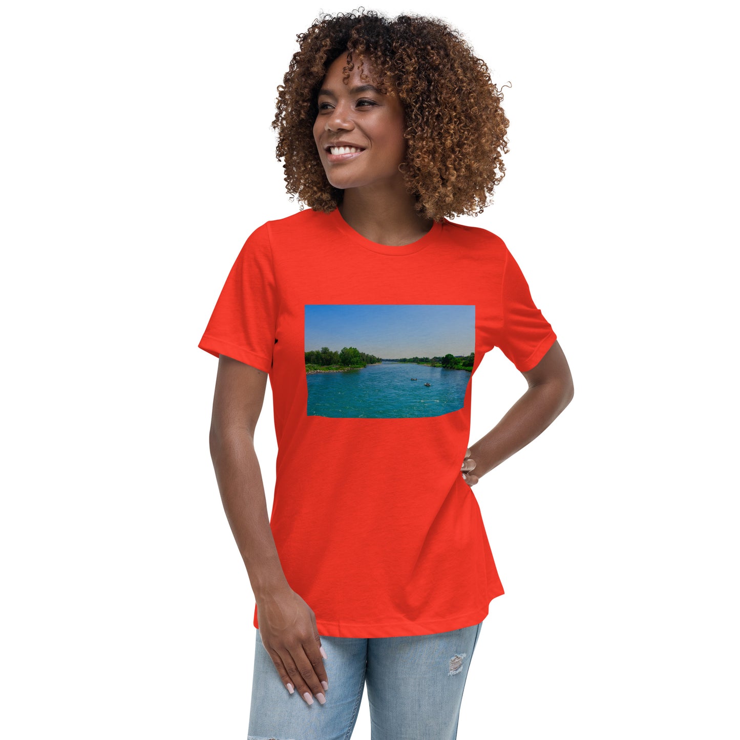 Women's Relaxed T-Shirt - Bow River George C. King Bridge
