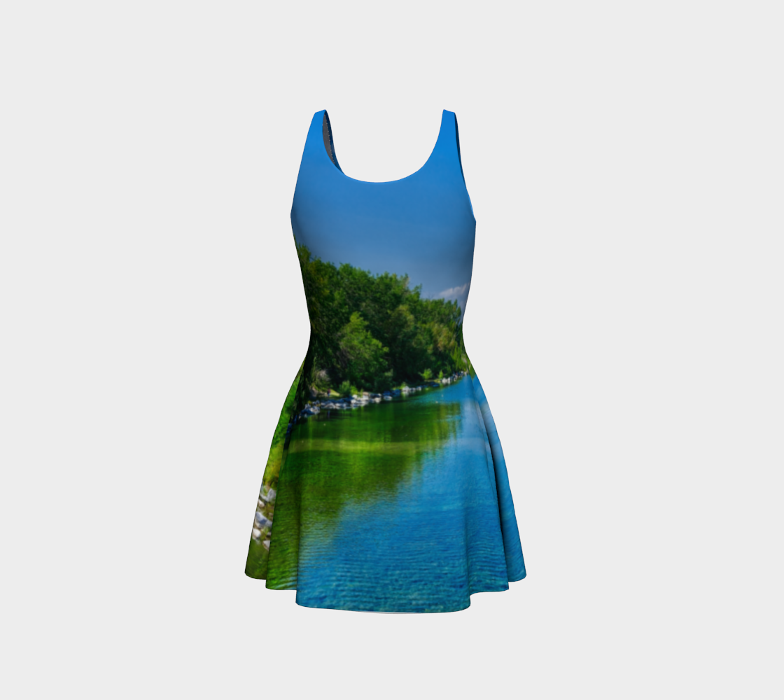 Women's Flare Dress - Bow River South Prince's Island Park HDR