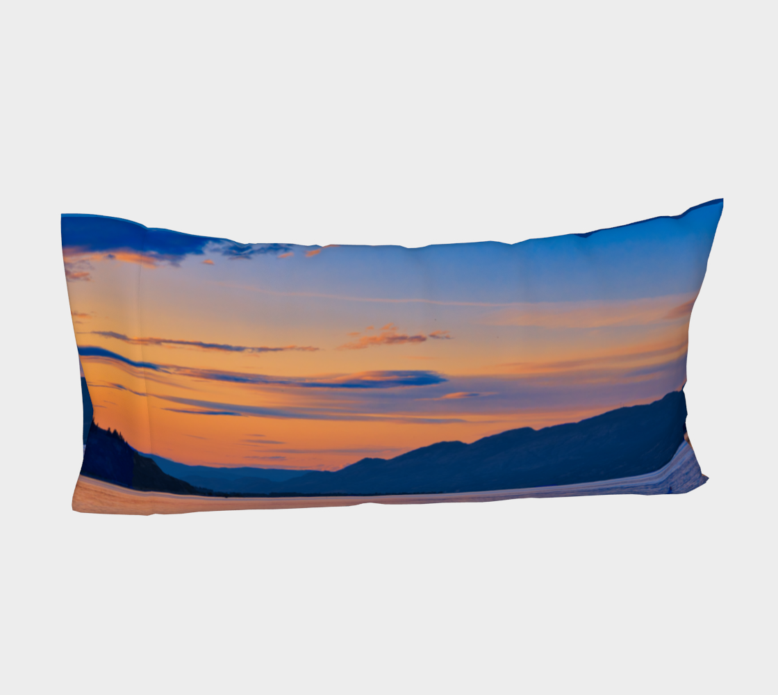 Bed Pillow Sleeve - Penticton Okanagan Lake Sunset