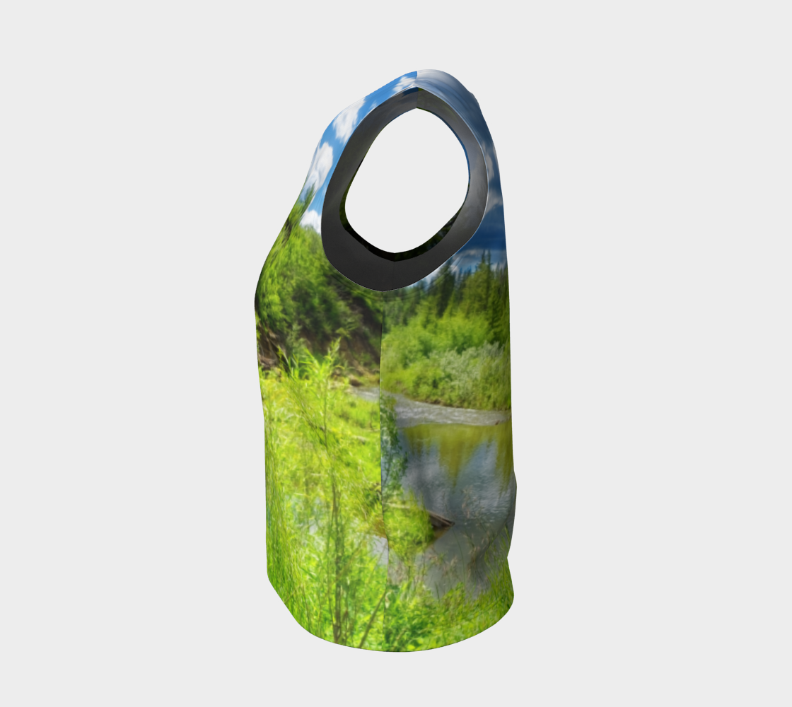 Women's All-Over Loose Regular Tank Top - Fish Creek Park Votier's Flats