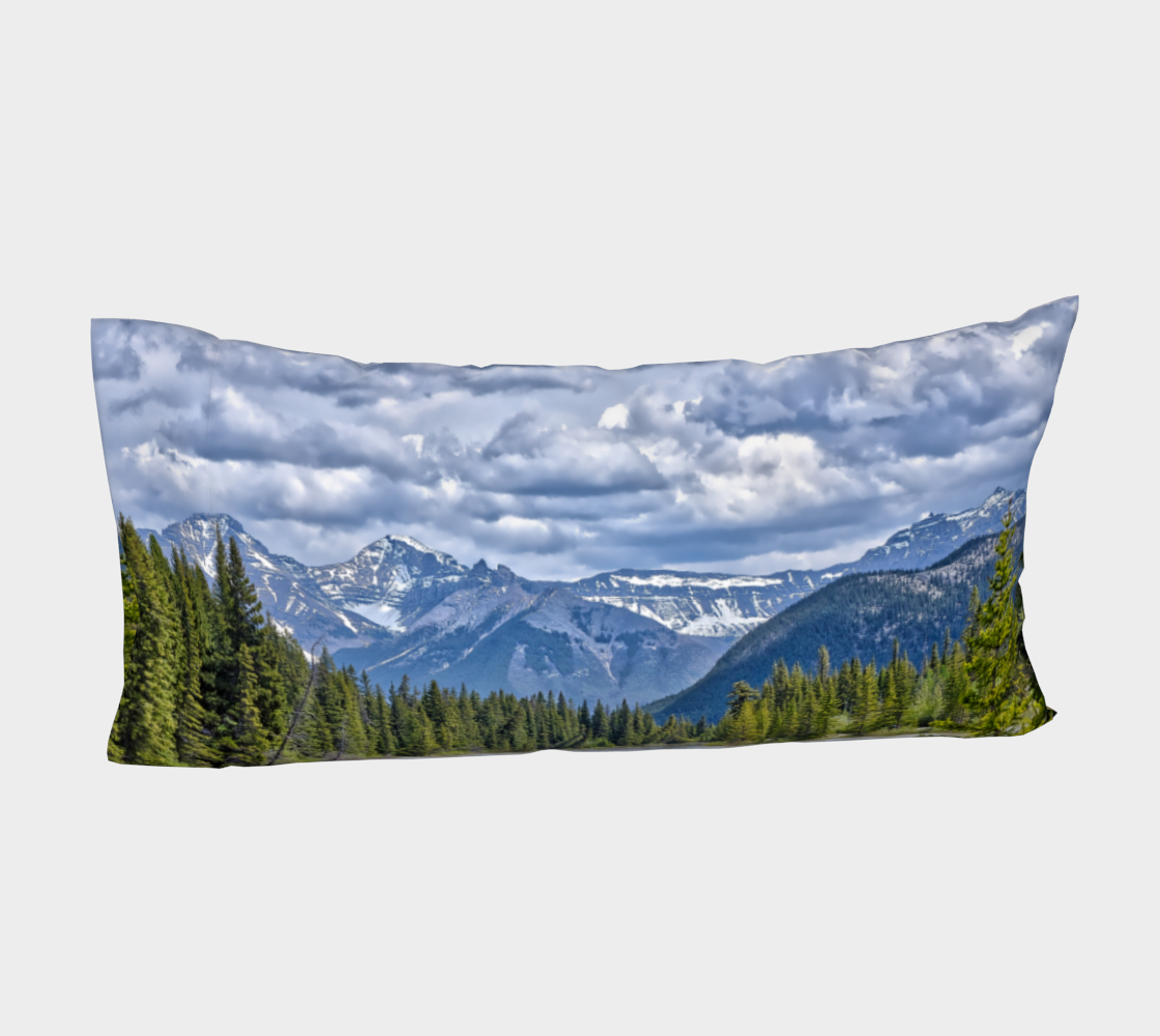 Bed Pillow Sleeve - Sundance Canyon Bow River HDR