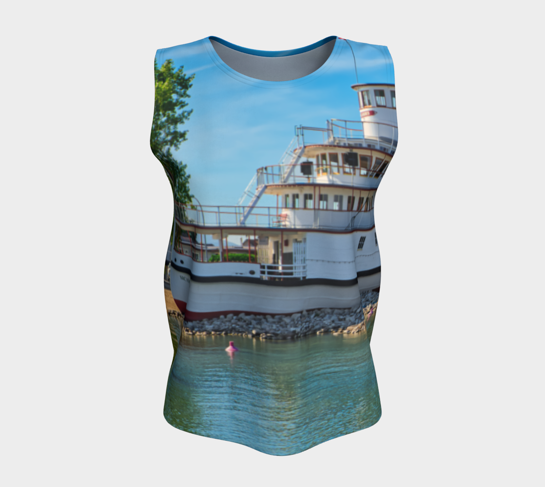 Women's All-Over Loose Long Tank Top - SS Sicamous