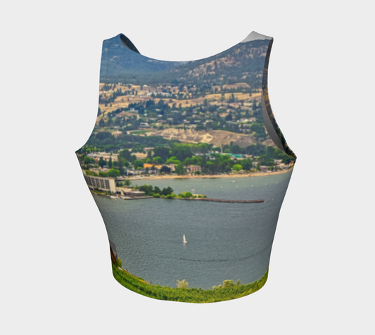Women's Athletic Crop Top - Penticton Munson Mountain