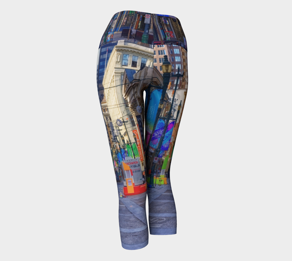 Women's Yoga Capris - Downtown Calgary Stephen Avenue