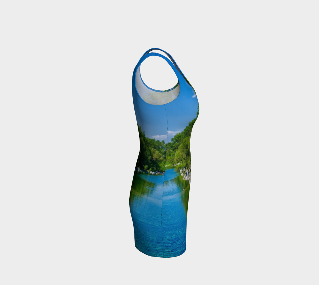 Women's Bodycon Dress - Bow River South Prince's Island Park HDR