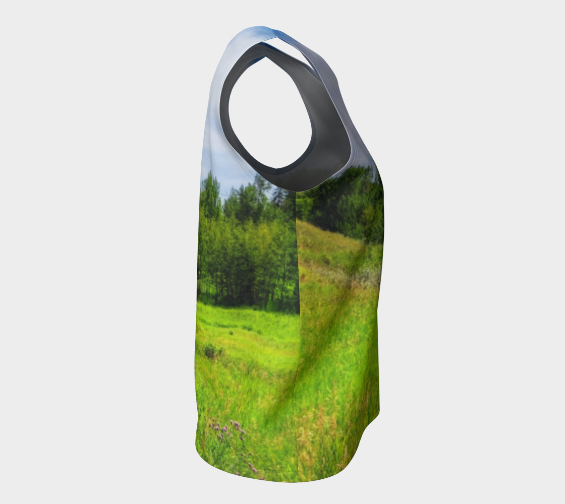 Women's All-Over Loose Regular Tank Top - Fish Creek Park Votier's Flats Meadow