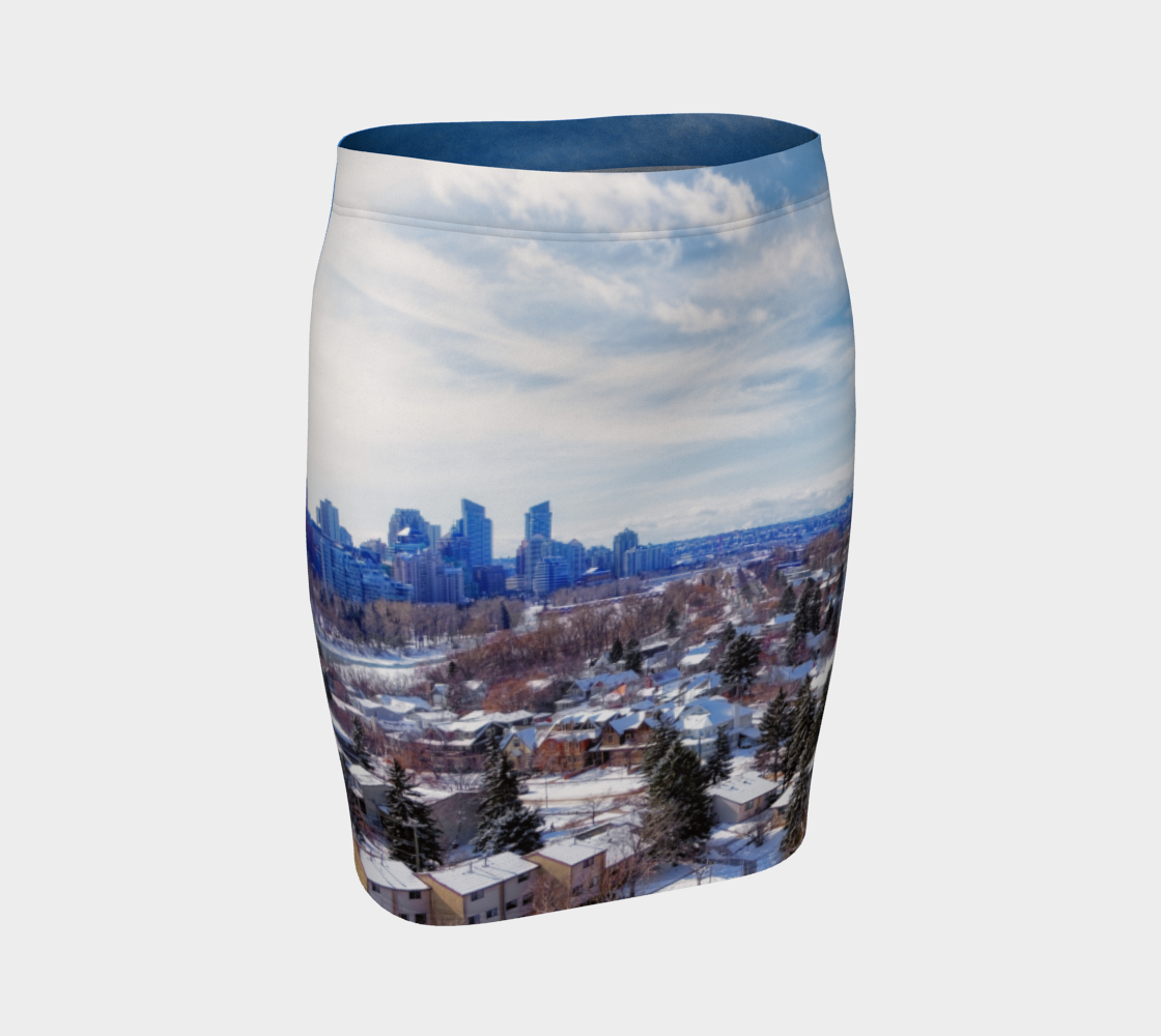 Women's Fitted Skirt - McHugh Bluff Winter