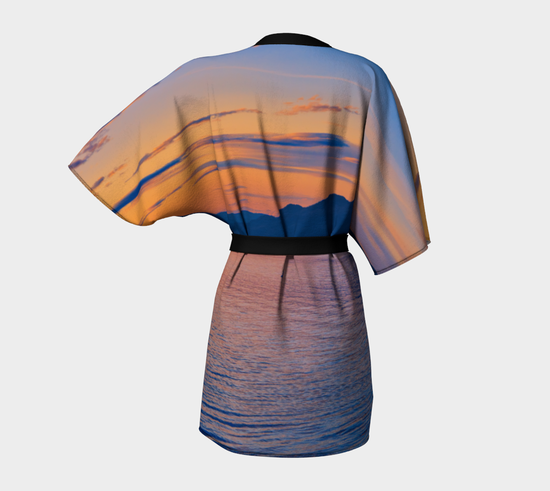 Kimono Robe - Penticton Okanagan Lake Sunset