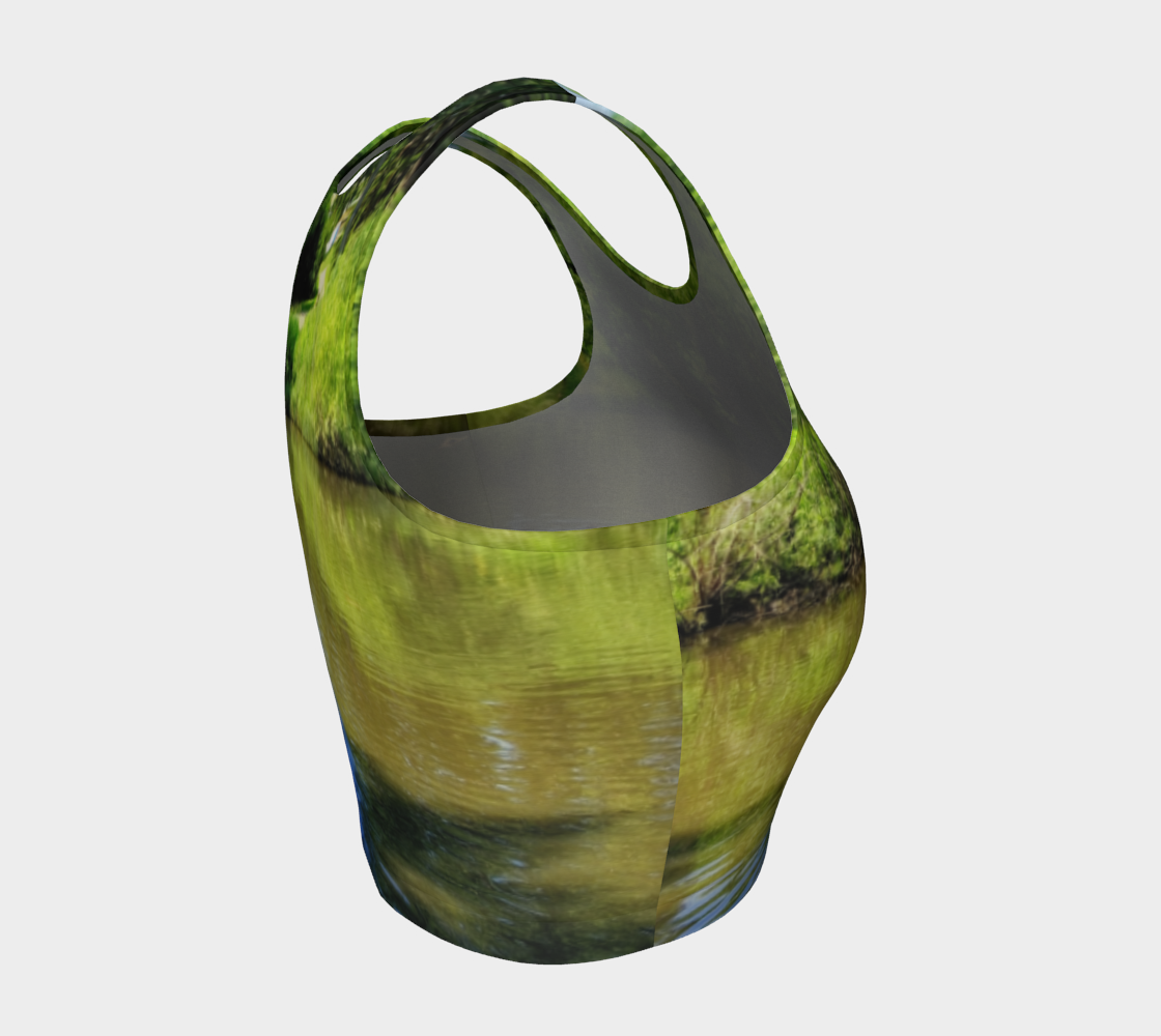 Women's Athletic Crop Top - Confederation Park Pond