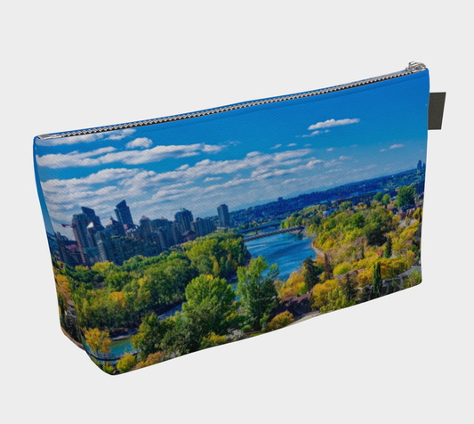 Makeup Bag - Bow River Peace Bridge McHugh Bluff Fall HDR