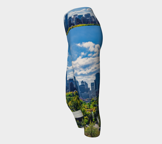 Women's Yoga Capris - Downtown Calgary McHugh Bluff Fall