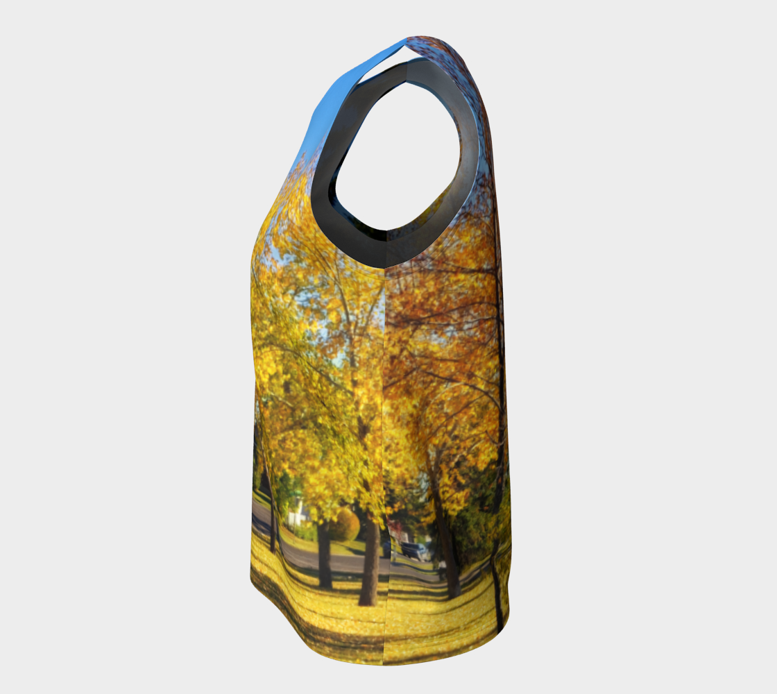 Women's All-Over Loose Regular Tank Top - Calgary in the Fall