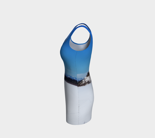 Bodycon Dress - Glenmore Reservoir Winter