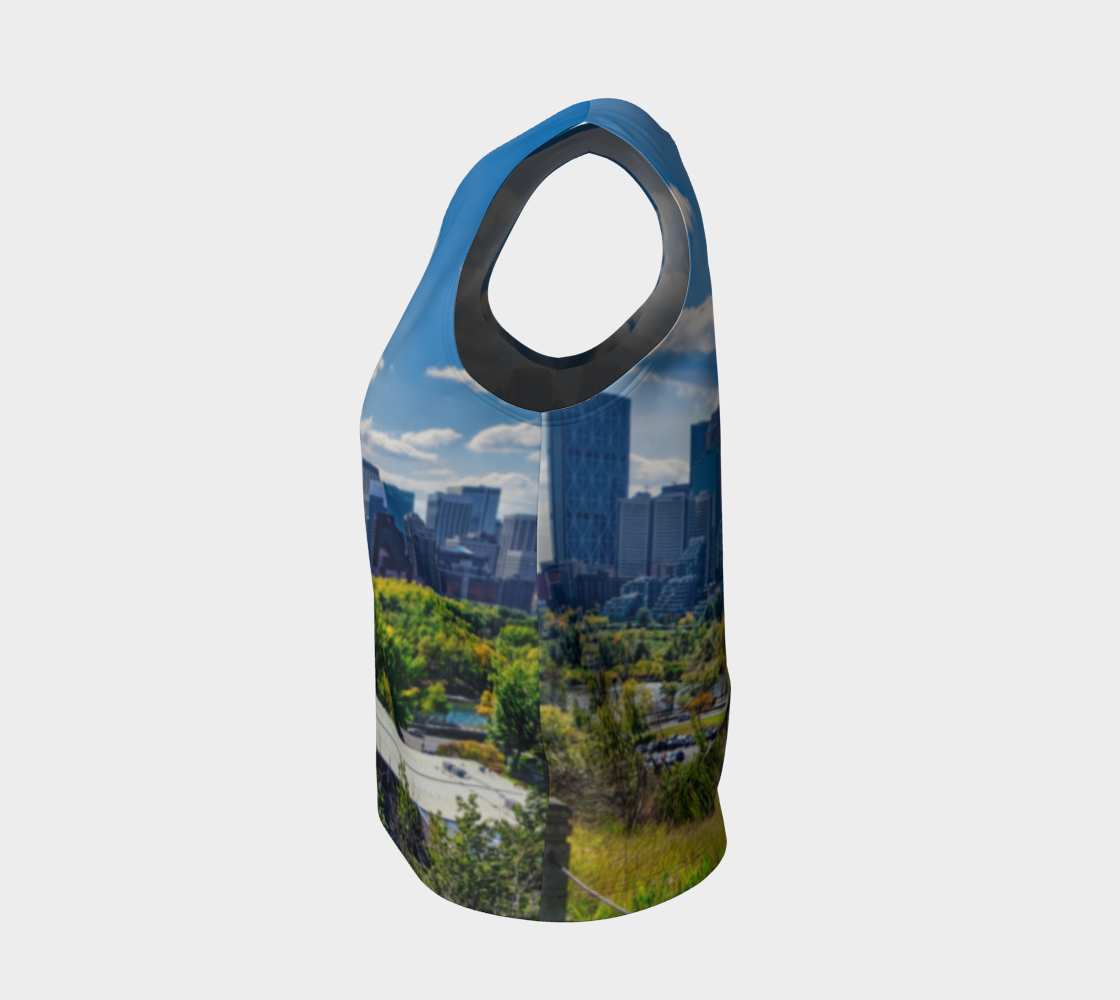 Women's Loose Regular Tank Top - Downtown Calgary McHugh Bluff Fall
