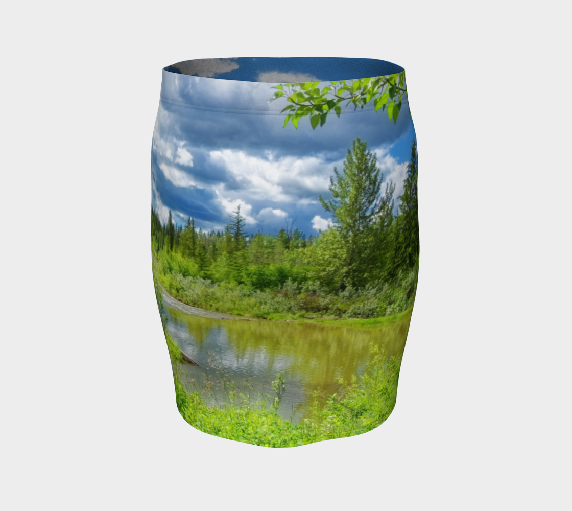 Women's Fitted Skirt - Fish Creek Park Votier's Flats