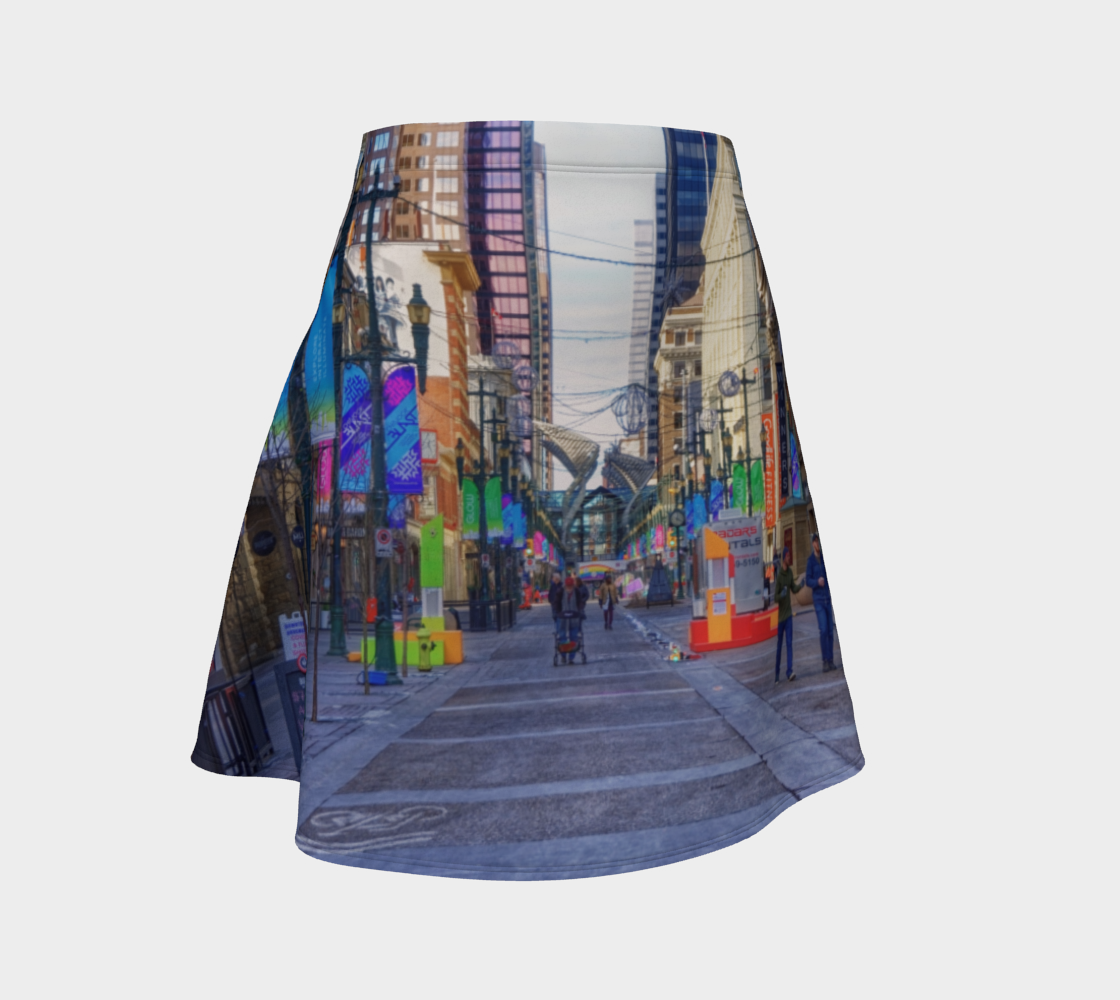 Women's Flare Skirt - Downtown Calgary Stephen Avenue