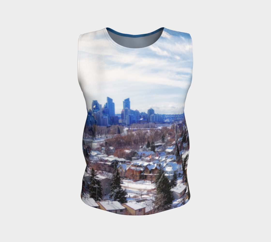 Women's All-Over Loose Regular Tank Top - McHugh Bluff Winter