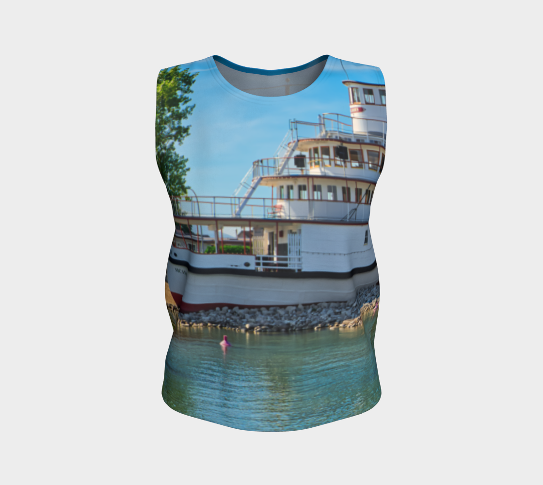 Women's All-Over Loose Long Tank Top - SS Sicamous