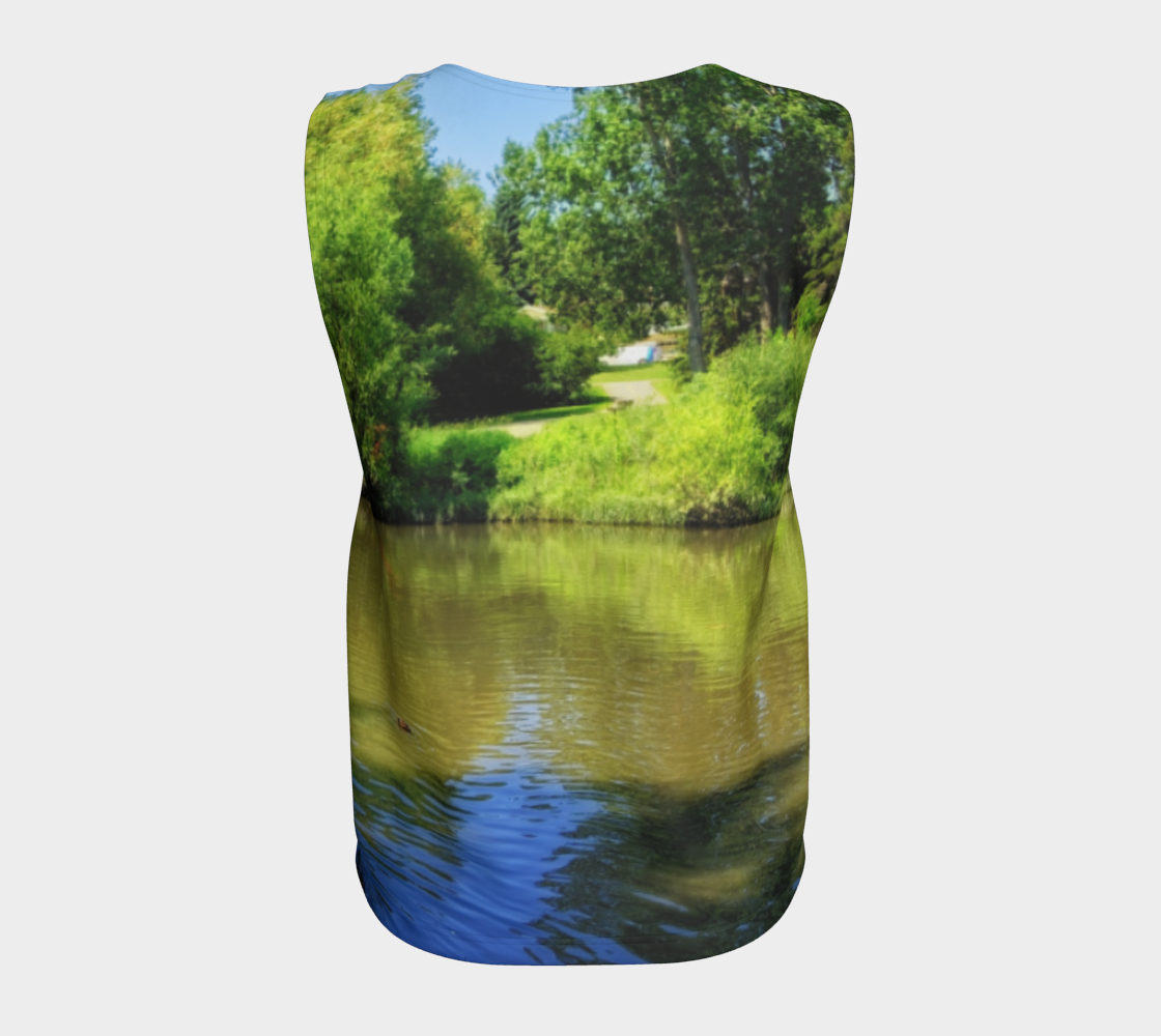 Women's All-Over Loose Regular Tank Top - Confederation Park Pond