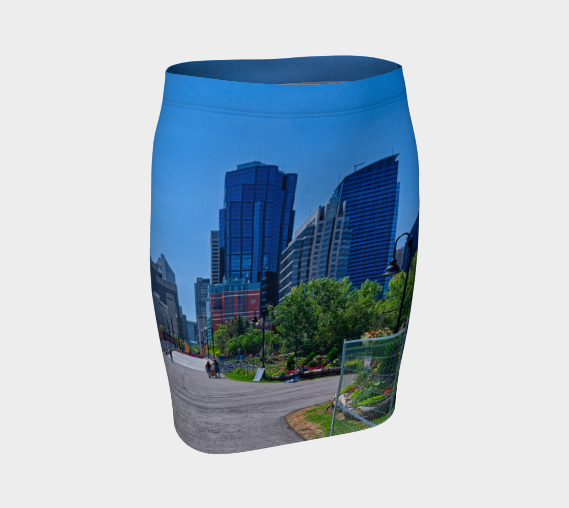Fitted Skirt - Downtown Calgary Prince's Island Park HDR