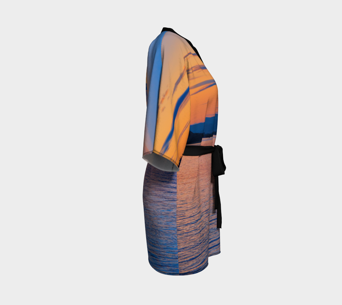 Kimono Robe - Penticton Okanagan Lake Sunset